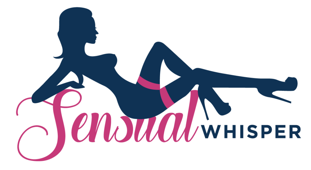 Sensual Whisper logo with graphic of a reclining woman leaning against the name.