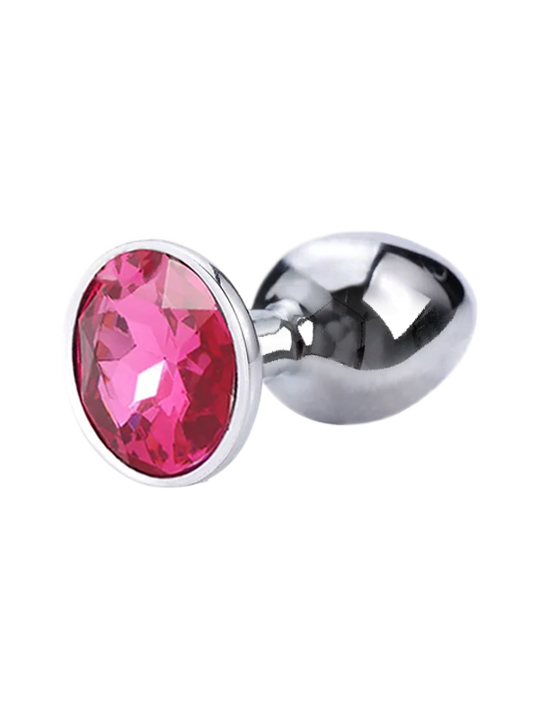 Anal plug with pink diamond.
